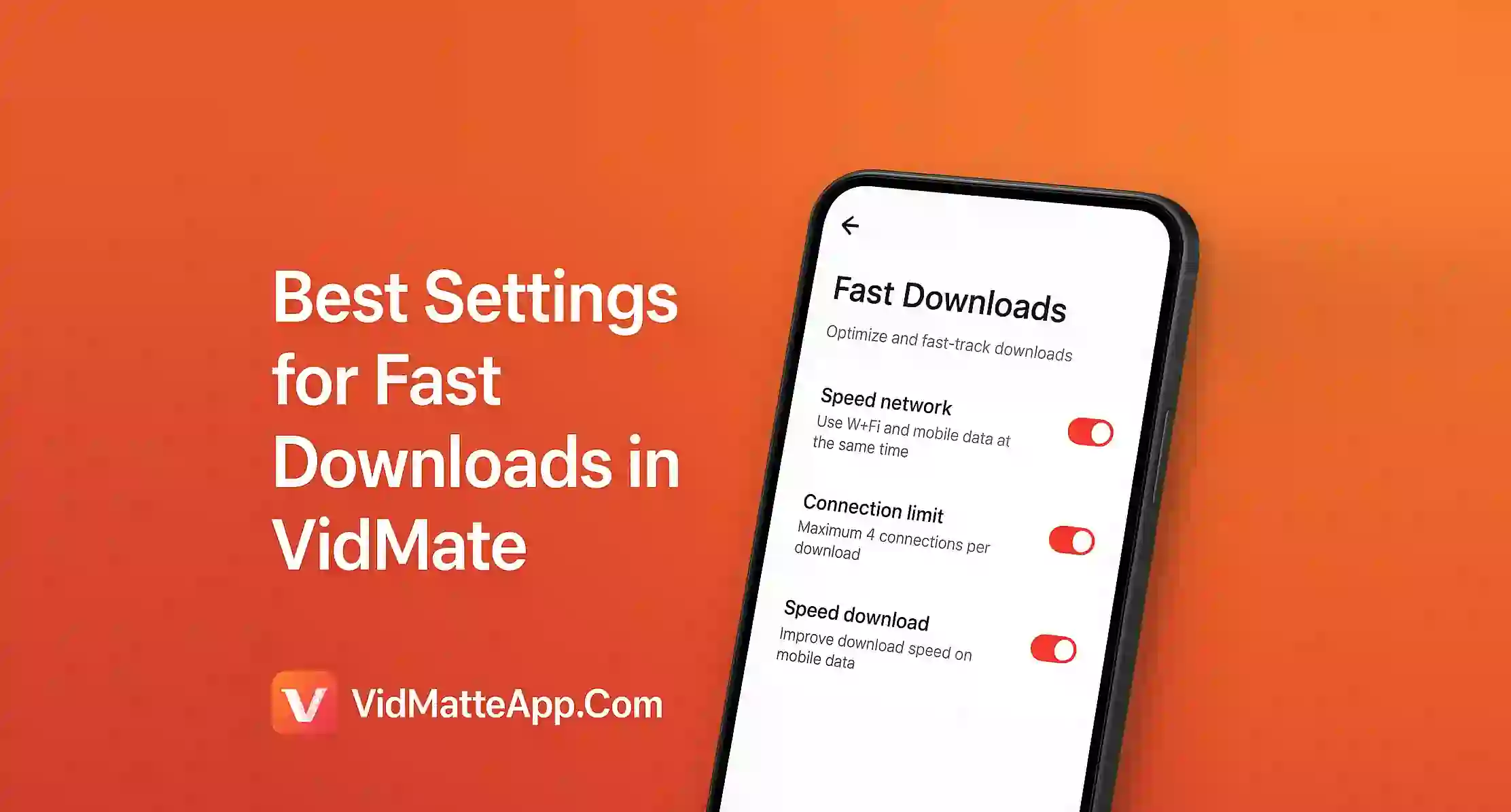 Best Settings for Fast Downloads in VidMate